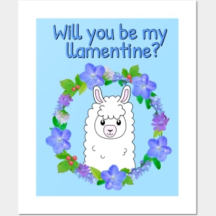 Will you be my llamentine 2022? Posters and Art